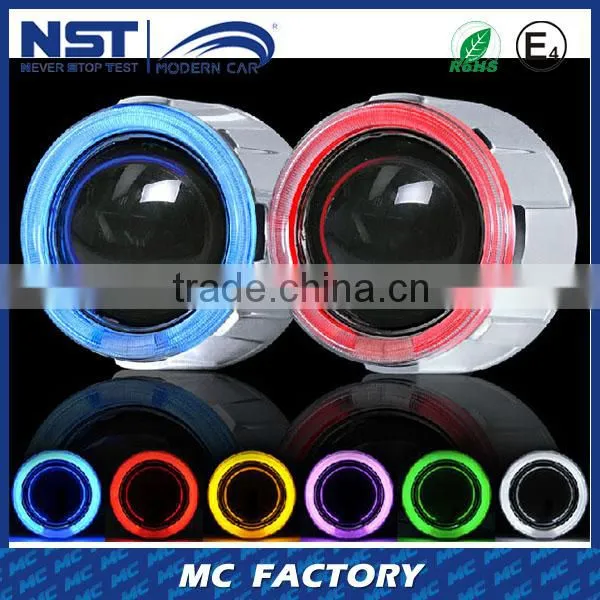 Newest Wholesell Auto Bi-xenon Hid Projector Lens Light Angel Eyes photo-3