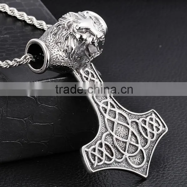 Best Selling Product Stainless Steel Lion Head Pendants Punk Animal Pendant Designs Supplier's Choice photo-4