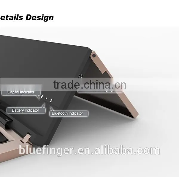 Factory Supply Wholesale Price Aluminum Alloy Foldable Bluetoot 3.0 Keyboard for Smartphones and Laptops photo-5
