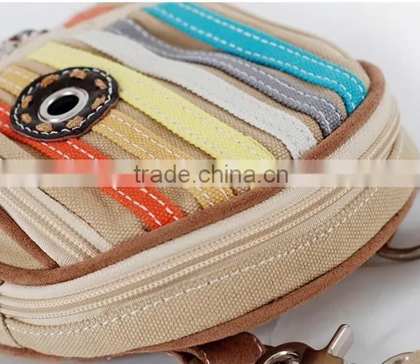 2016 China Supplier Cute Mini Satchel Canvas Waist Bag Waterproof Waist Bag Portable Shoulder Waist Bag photo-5