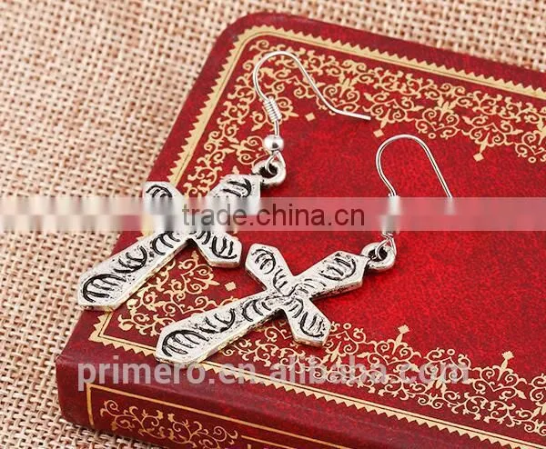 Fancy Drop Earrings Factory, George Michael Cross Earring photo-4