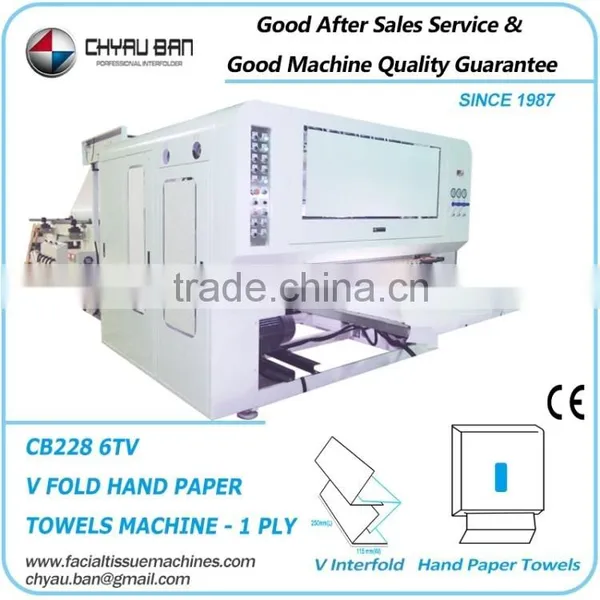 Automatic Single Folded Hand Paper Towel Processing Machinery
