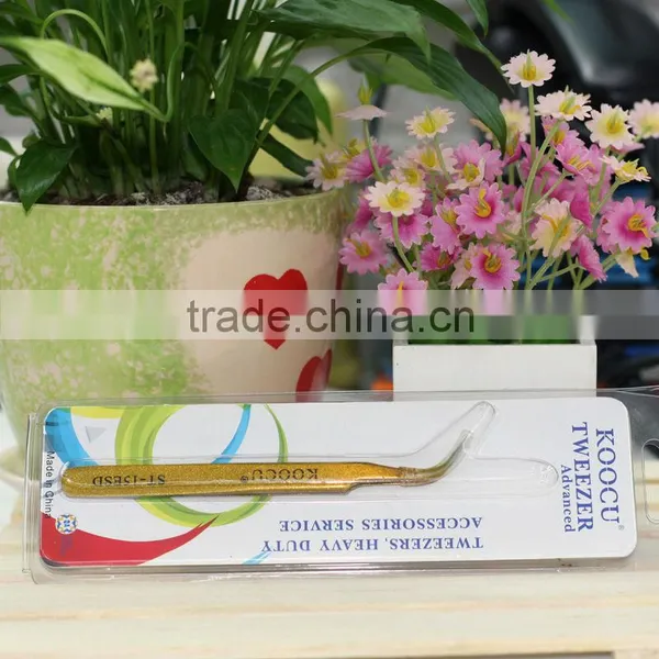 Koocu Golden Colour Curved Tweezer photo-5