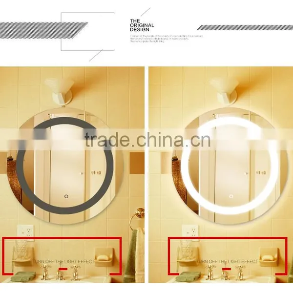With the Light Mirror/Defend Bath Cosmetic Mirror Bathroom LED Lights/ Hanging Hangs Anti-fog Mirror Wall Lamp photo-3