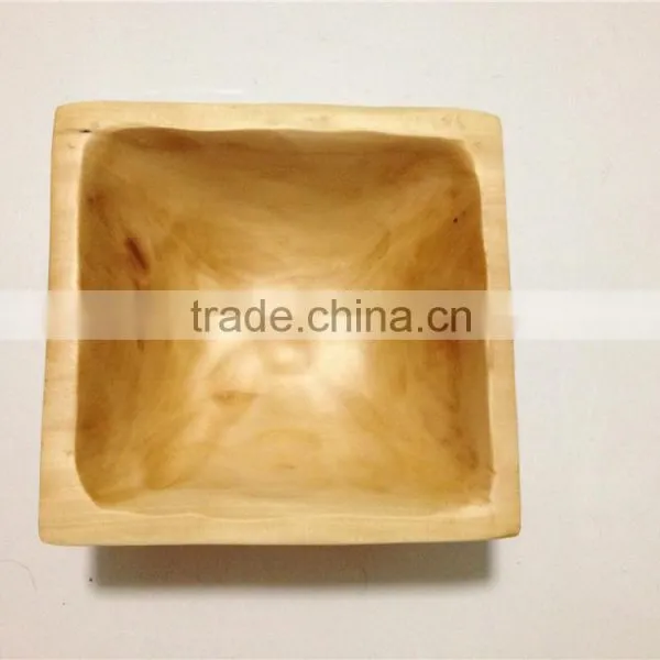 Wholesale Dinnerware Hot New Products Square Wood Soup Bowl photo-3