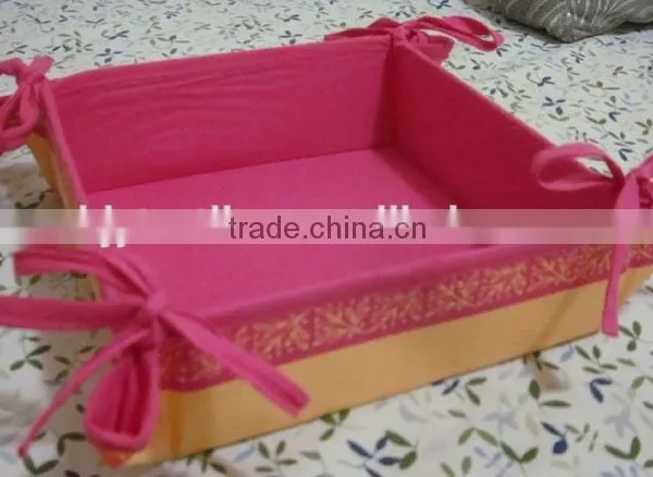 Customized Logo Cotton Bread Basket for Promotion and Gift Basket for Storage photo-3