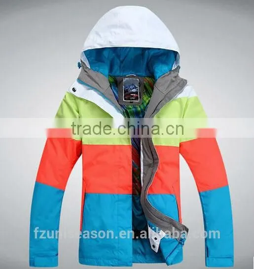 Colorful Stripe Lightweight Ski Jackets photo-2