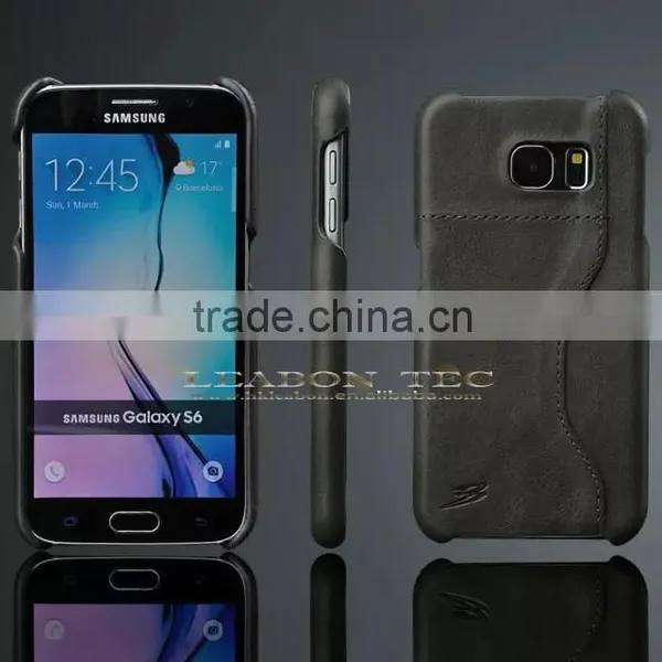 New Real Leather Wallet Stand Case For Galaxy S6 photo-4