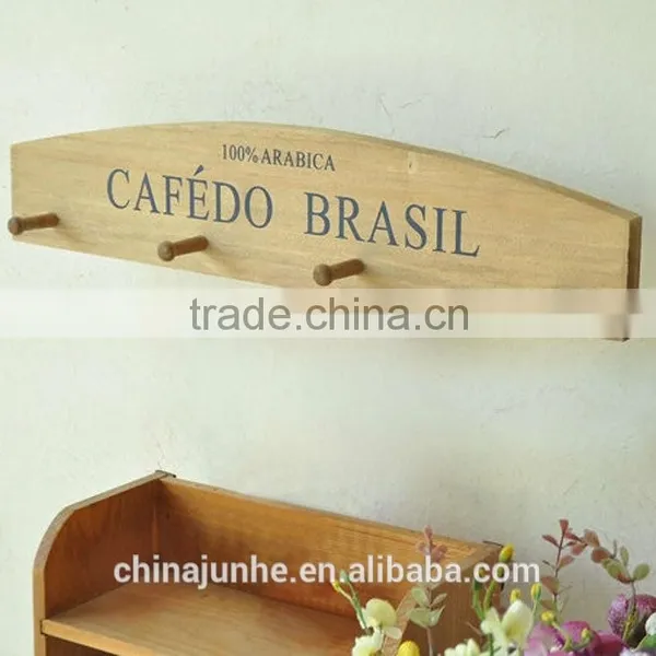 Hot Sale Clothes Hanger Hook Wooden Hanger Hook Children Clothes Wall Hanger