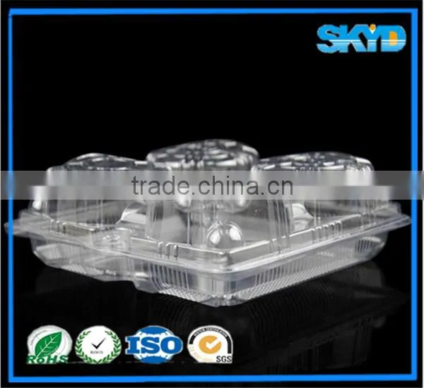 Egg Tart Plastic Container 4 Holes photo-4