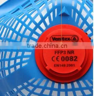 Replaceable Non Woven and Synthetic Flter FFP3 Dust Masks 1shell+30 FFP3 Filters photo-4