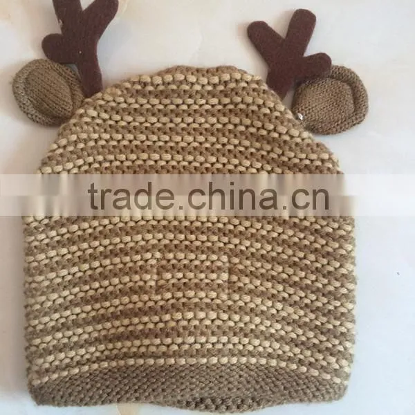 2016 Cute Milu Deer Children's Winter Cotton Baby Hat photo-2