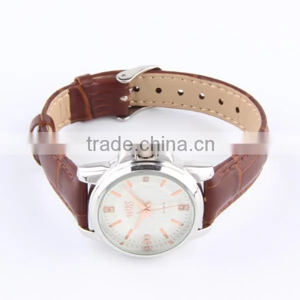 Fashion Leather Lady Casual Silver Watch photo-4