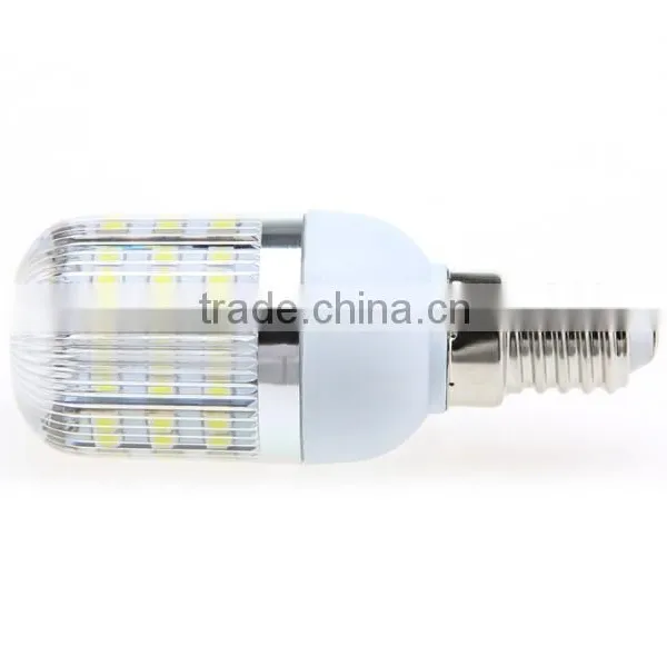 220V/110V E14/E27 2.5W 48 SMD3528 LED Corn Light Bulb Lamp With Cover White/Warm White Led photo-2