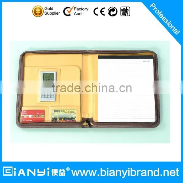 Custom Gift A4 A5 Conference Document Leather Presentation File Folder photo-2