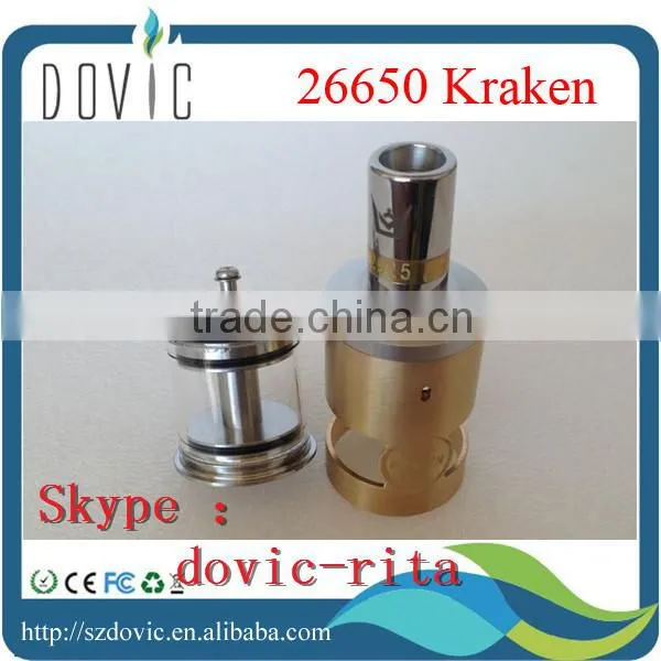 High Quality 26650 Kraken With Pyrex Clear Glass Tube