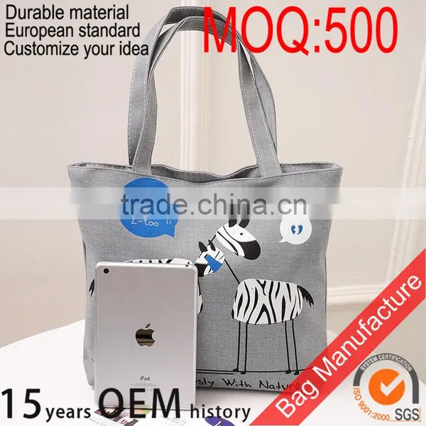 Promotional Cotton Wholesale Foldable Reusable Grocery Bag for Shopping photo-4