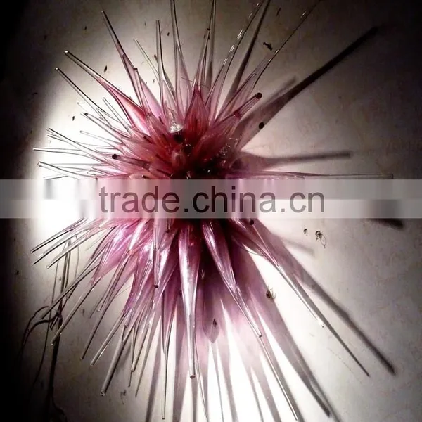 Hand Blown Glass Wall Decoration XO-20150702&Murano Glass Chandelier From Famous Chinese Glass Artist Mr Ou photo-2