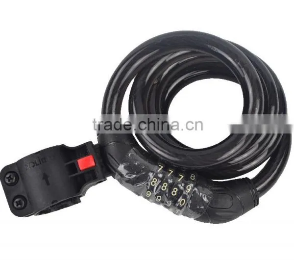 Hot Selling Good Quality Anti-theft Bicycle Spiral Lock photo-2
