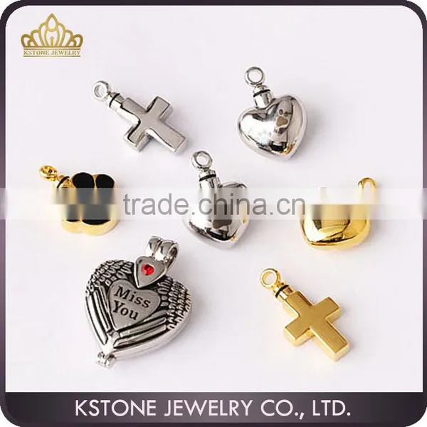 KSTONE Stainless Steel Ash Pet Urn Pendant, Cremation Jewelry