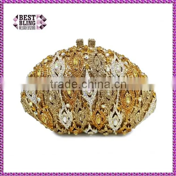 Beautiful Wholesale Rhinestone Handbag Crystal Stone Party Evening Clutch Bag (88138A-G)