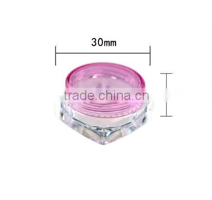 3g Orange Plastic Jar Container With Plastic Lid Cap photo-4