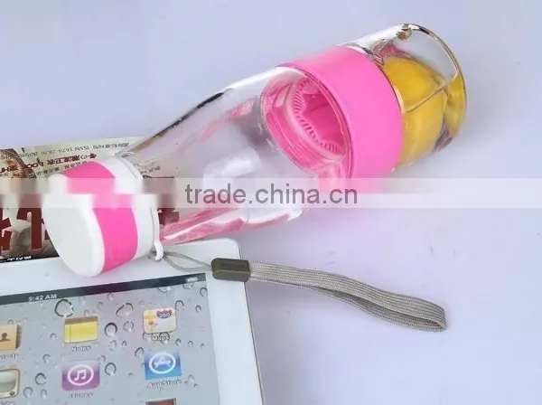 BPA Free Plastic Lemon Bottle Fruit Infusion Water Bottle Health Care Innovative Design Plastic Bottle photo-5