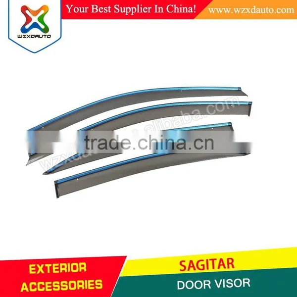 Best selling SAGITAR window visor chrome car window door visor