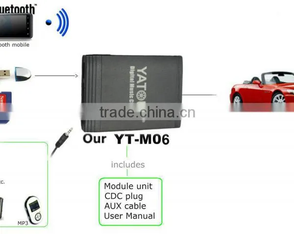 Yatour Best Selling Yt-mo6 Optional Bluetooth Kit Mp3 Adapter Usb for Car Radio photo-4