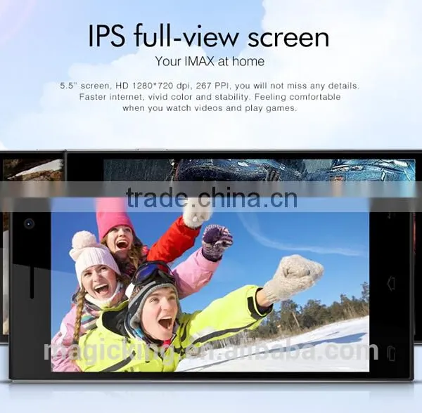 MTK6582 Quad Core 1.3GHz 5.5 Inch IPS OGS HD Screen Leagoo Lead 1 Android 4.4 13MP Camera 3G Smartphone photo-4