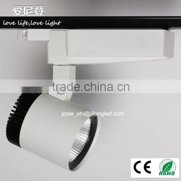 COB Tiltable 3 Phase Led Track Light Cylindrical 3 Years Warranty Commercial Lighting photo-2