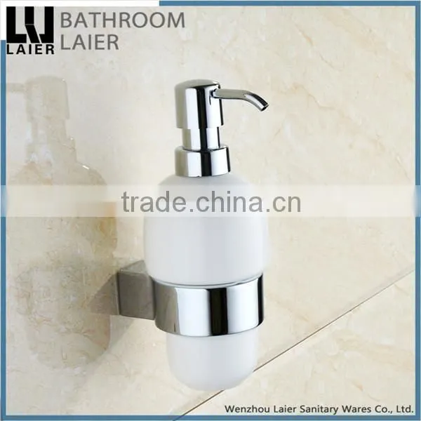 Promotional European Style Zinc Alloy Chrome Finishing Bathroom Accessories Wall Mounted Soap Dispenser photo-2