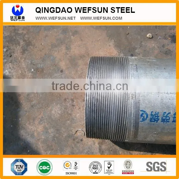 Chinese Factory Producer Galvanized Steel Pipe With Serrated on Both Sides photo-2