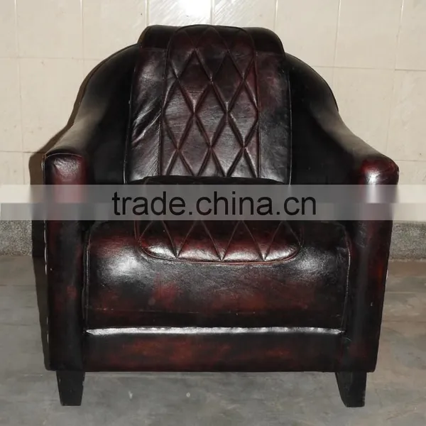 Union Jack Leather Chair,dining Leather Chairs,antique Dining Leather Chairs photo-3