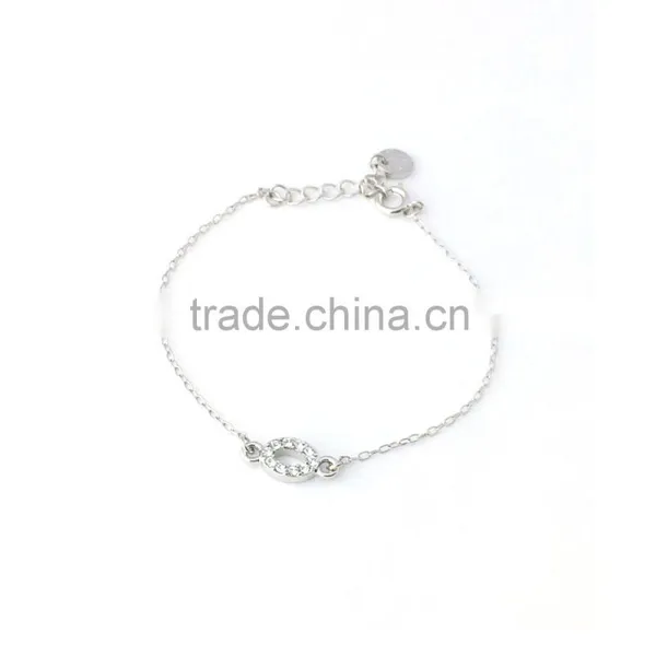 Tiny Women Rhinestone Charm Bracelet Custom Charm Bracelet photo-3