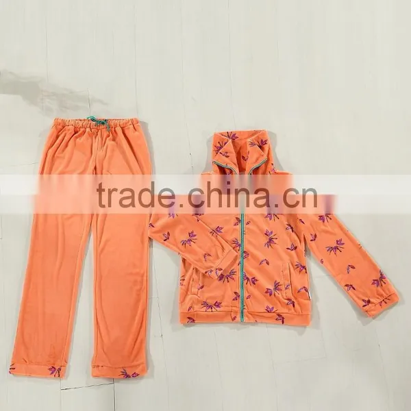 Orange Bamboo Suit Bathrobe Homewear photo-2