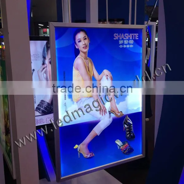 Hang Aluminum Double-sided Photo Frame With Two Pictures