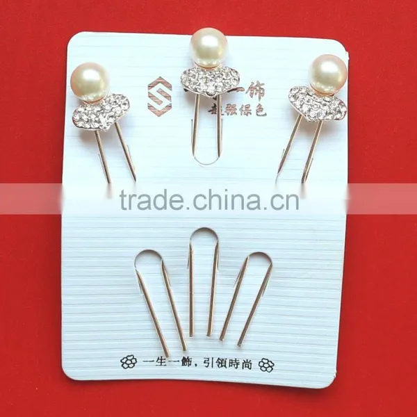 Qingdao Stainless Steel Snowflake Crystal Hair Pins Clips photo-5