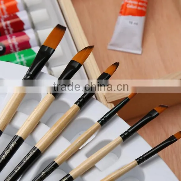 (New) 523 Fine Watercolor Nylon Artist Brush Set 6-pcs photo-5