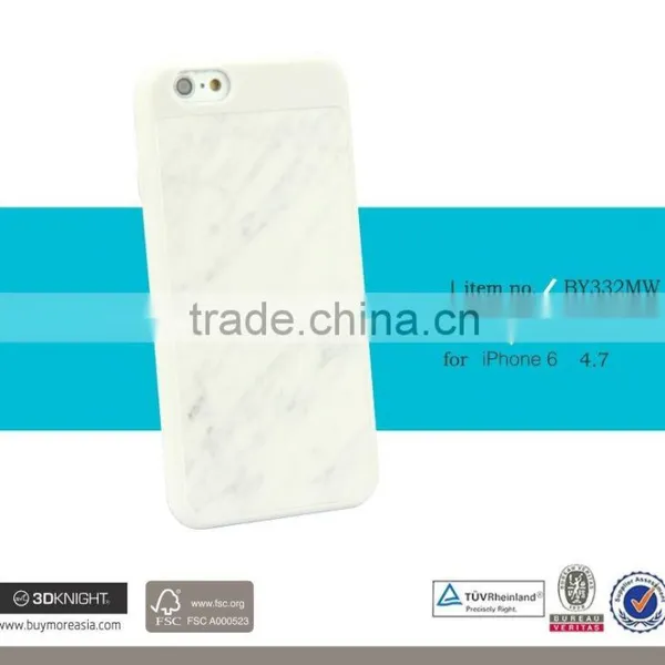 3D Knight Customized Smooth PC Black White Red Marble Stone Blank Back Hard Hand-marde for IPhone 6 6s Marble PC Cover photo-3