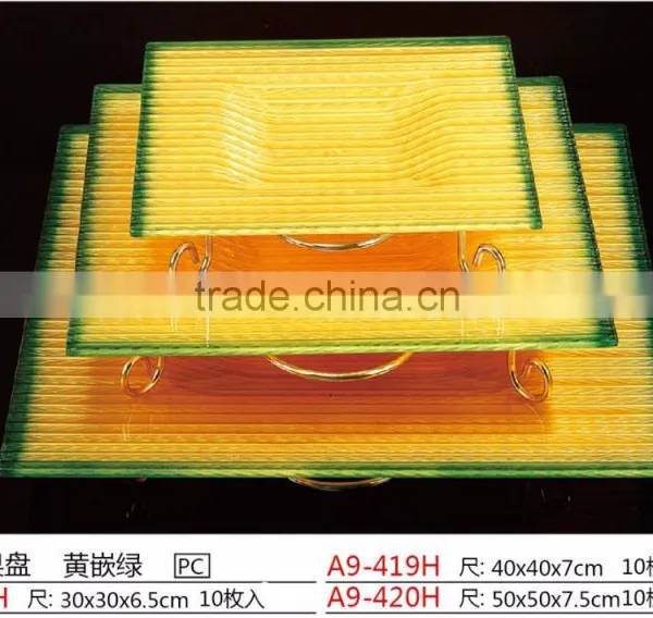 China Reusable Rectangle PC Fruit Plate photo-5