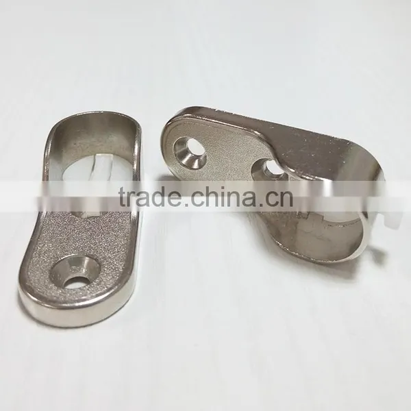 Furniture Hardware Oval Wardrobe Tube Holder Bracket photo-3