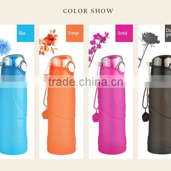 Silicone Folding Bottle Use for Go Outdoors Travel, Running, go Hiking photo-3