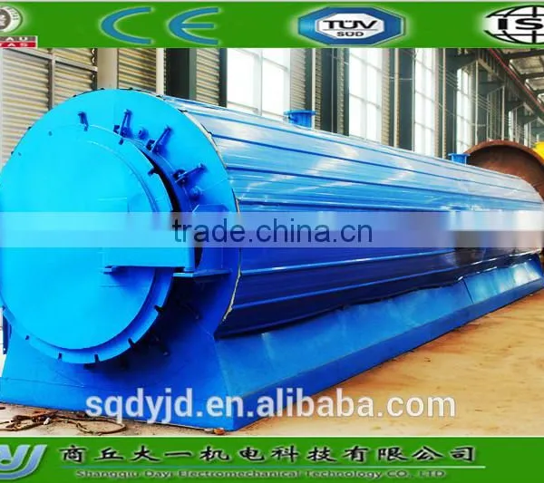 High Output Best Quality Shangqiu DaYi Continuous Waste Tyre Pyrolysis Plant With ISO & CE