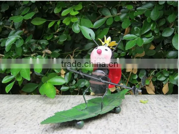 2015 Newest Design Funny Ladybug Metal Ladybug Garden Ladybug Garden Decoration Ladybug Metal Ladybug Garden Ornaments