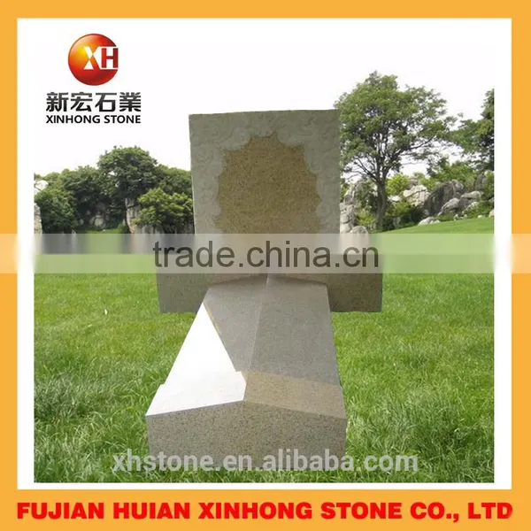 Cemetery Ornaments Granite Red Heart Shaped Tombstones photo-3