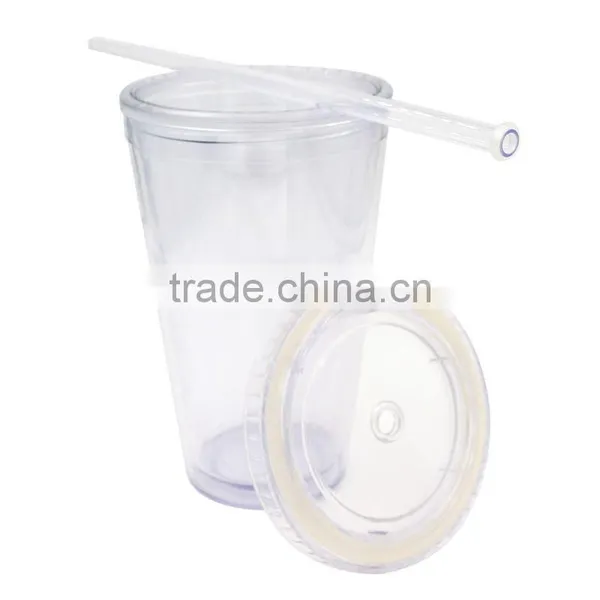 16oz Customized Logo Plastic Cheap Coffee Cups for Sale,Thin Wall Plastic Drink Tubing photo-4