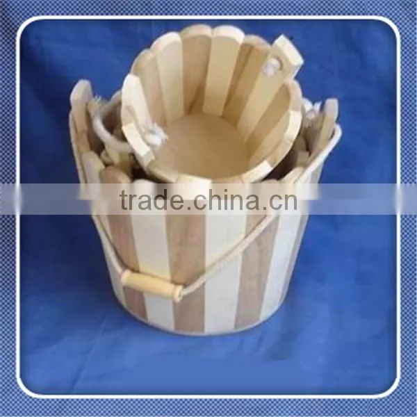 Wholesale Top Grade Antique Wooden Rice Bucket photo-3