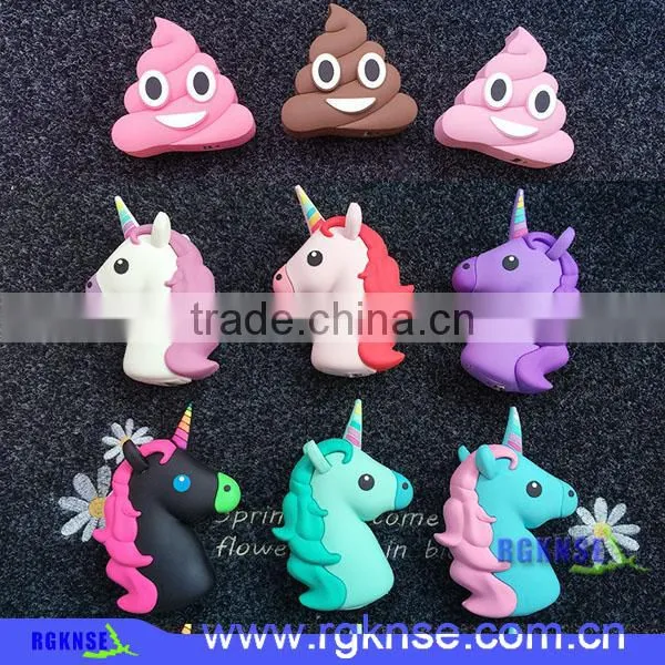 2016 Innovative Unicorn Angry Emoji 2600mah Power Bank for Apple Mobile Phone photo-5