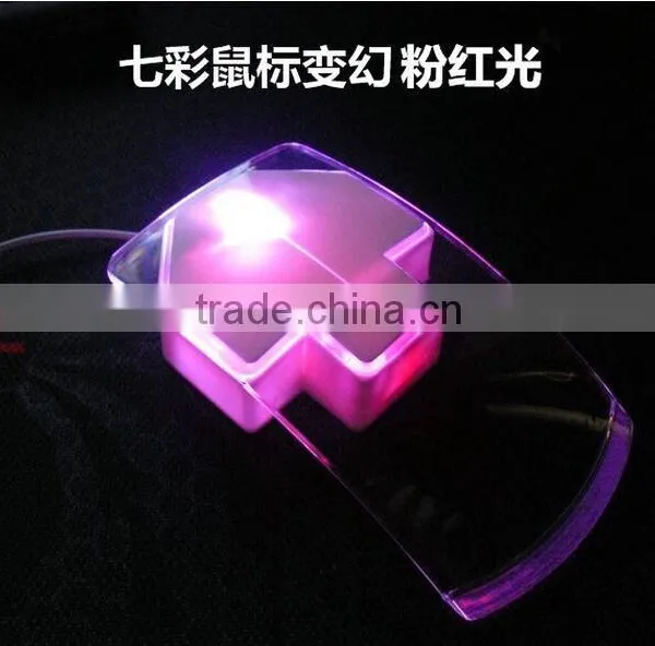 Hot-selling Colorful LED Mouse Wired 1200DPI 3D Optical Mouse photo-4